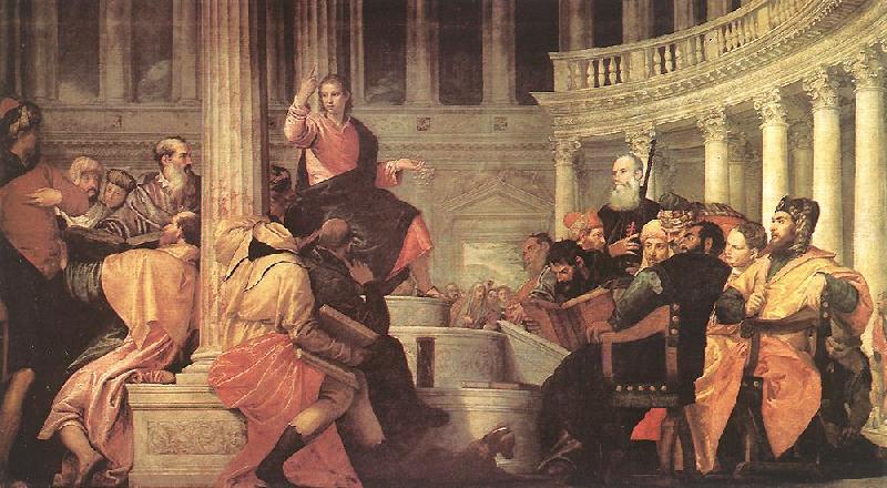 Paolo  Veronese Jesus among the Doctors in the Temple oil painting picture